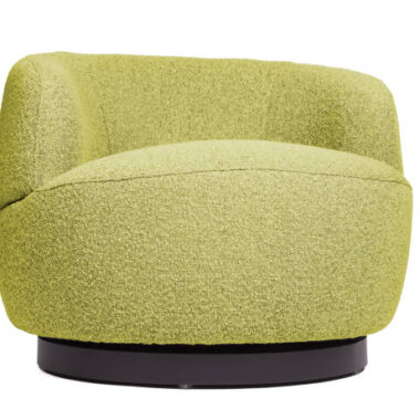 Relax lounge chair isolated on a white background yellow