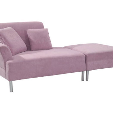 Purple sofa isolated on white background.